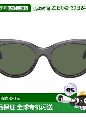 1h可退 香港直邮LOEWE 罗意威 男士 灰色 Swan Slim 太阳镜 LW401