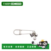 香港直邮Prada 1IS1432HA5 金属珍珠胸针