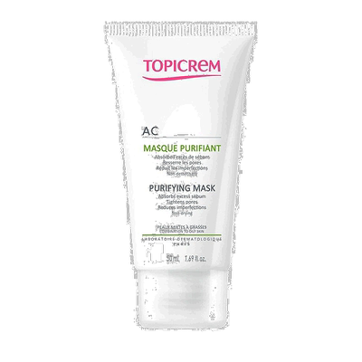 欧洲直邮Topicrem特碧润Ac油性皮肤净化面膜50ml 收紧毛孔控油保