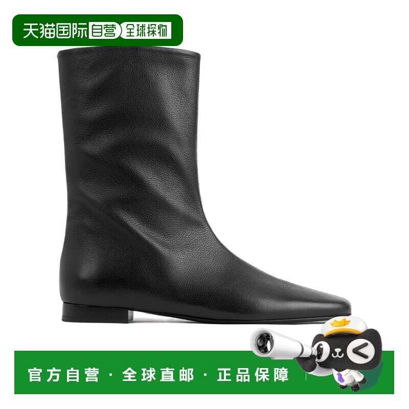 1h可退 香港直邮Toteme 圆头短筒靴 254WAS0264LE0162中筒靴女靴