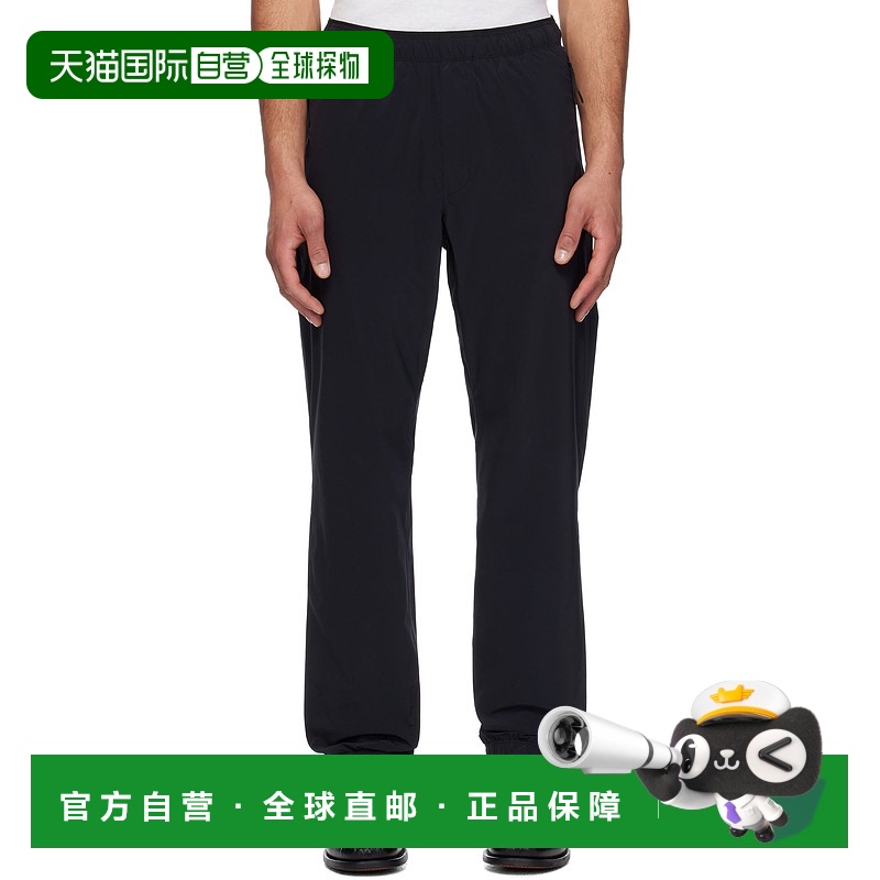 1h可退 香港直邮Moncler 盟可睐 男士 黑色 Logo Patch Jogging