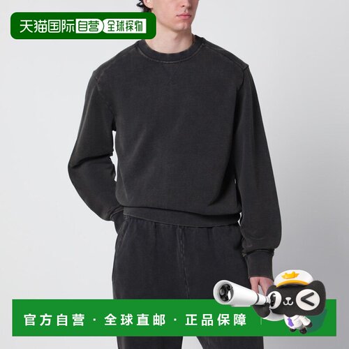 香港直邮Entire Studios 男士 水洗黑色棉质圆领运动衫 ESSS26TO0