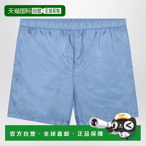欧洲直邮PRADA 男士泳装 UB381OOO1WQ9F0EJS SS2026 浅蓝色 Light
