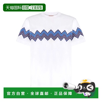 1h可退 香港直邮MISSONI 米索尼 男士 T恤 US25WL04BJ00ONS01J1WH