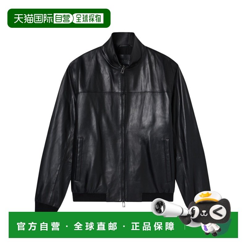 1h可退 香港直邮EMPORIO ARMANI 男士 长袖皮夹克 26SS,男装,夹克,淘宝优惠券,粉丝福利购,淘宝优惠卷