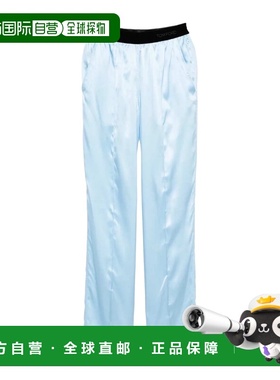 香港直邮Tom Ford 弹性腰边阔腿裤休闲裤 PAW683FAX881UACFROST