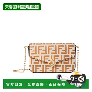 香港直邮Fendi FF Diamonds 链条单肩斜挎包钱包 8M0509ADYM
