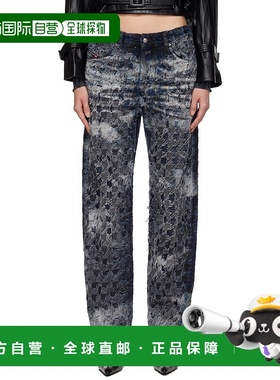 1h可退 香港直邮Diesel 迪赛 女士 蓝色 Relaxed Jeans 1980 D-ee