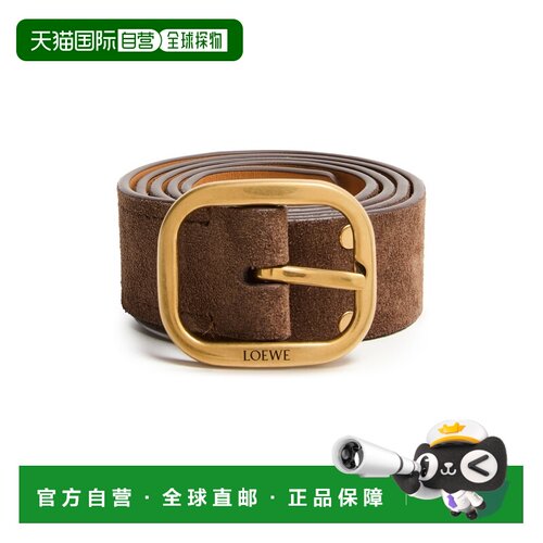 自营欧洲直邮LOEWE罗意威 女士木色/复古金色牛皮绒支付后1h可退