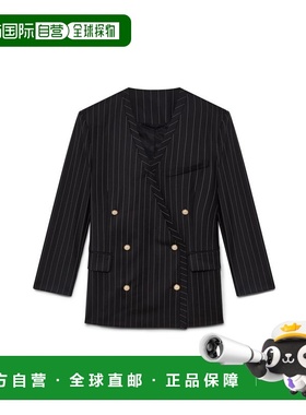 1h可退 香港直邮Casablanca 女士 无领宽松款西装外套 WS25JK3590