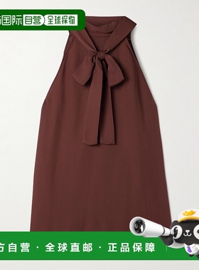 香港直邮NILI LOTAN 女士 Alla 真丝雪纺挂脖上衣 13210W30BRG