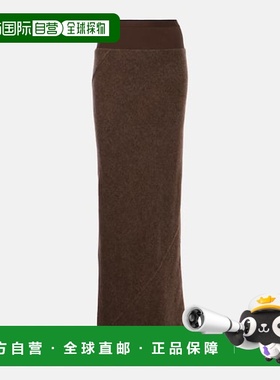 香港直邮Rick Owens Lilies 瑞克 欧文斯 女士 Coda 羊毛长款半身