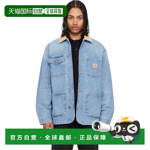 香港直邮CARHARTT WIP 男士 蓝色 Warren Denim Chore 大衣外套