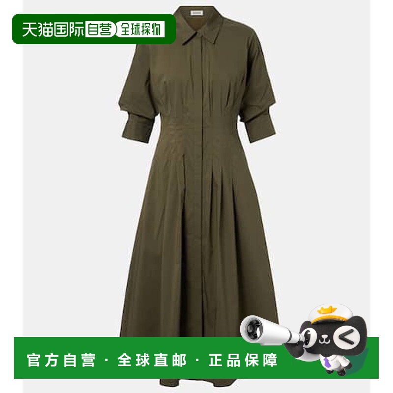 香港直邮Simkhai 女士 Jazz 棉混纺府绸衬衫式连衣裙