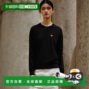 【自营】香港直邮Kenzo高田贤三 女士徽标针织羊毛圆领针织衫毛衣