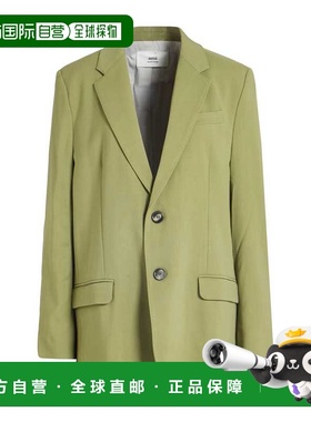 香港直邮Ami Paris 女士 西装外套 green绿色 舒适时尚