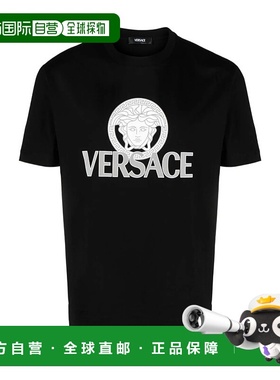 香港直邮Versace Medusa Head印花T恤 10142261A10088短袖范思哲
