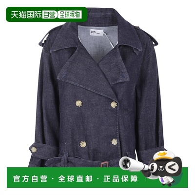 1h可退 香港直邮Self-Portrait 女士 牛仔风衣夹克 PF25831JBLUE