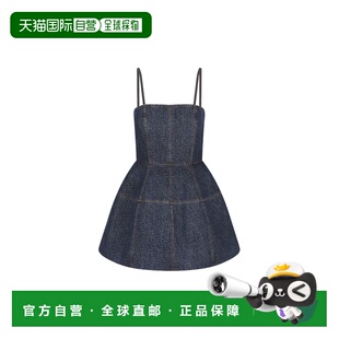 香港直邮Fendi 图案牛仔迷你连衣裙 芬迪 FLD568A 女士 1h可退