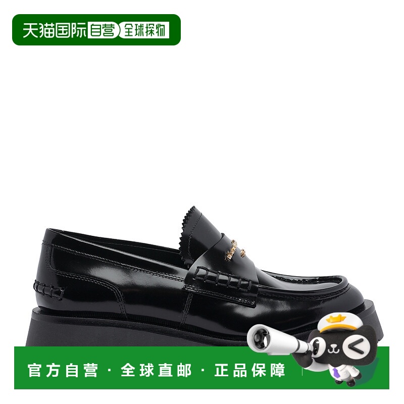 1h可退 欧洲直邮alexander wang 女士 乐福鞋皮鞋一脚蹬松糕鞋