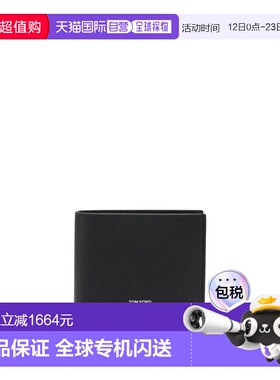 1h可退 香港直邮Tom Ford 汤姆 福特 男士 黑色小牛皮钱包 Y0228L