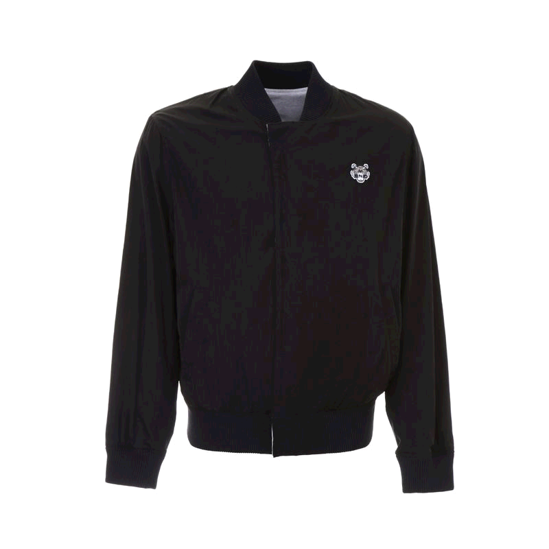 1h可退 香港直邮Kenzo 黑色双面飞行员休闲夹克 F855BL1751NC