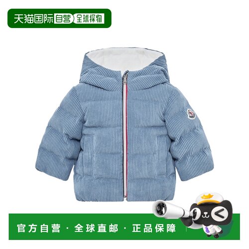香港直邮Moncler Puki 灯芯绒连帽羽绒服 K29511A000205964B