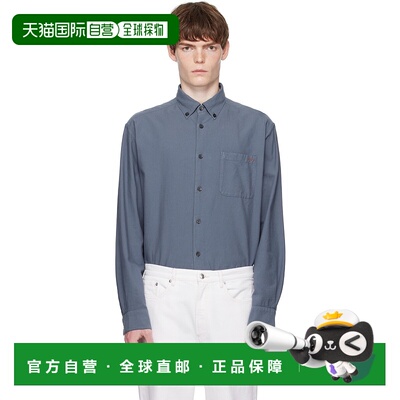 香港直邮A.P.C. 男士 蓝色 Mateo Logo 衬衫 COHAHH12599