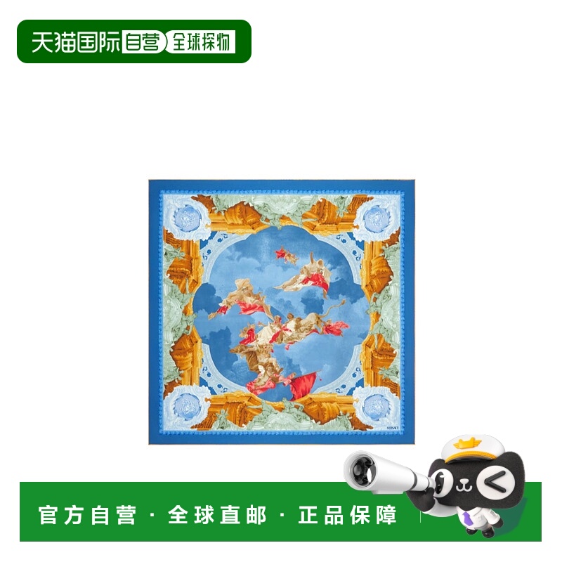1h可退 香港直邮Versace printed silk scarf 10016001A16813