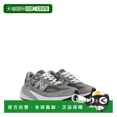 1h可退 香港直邮New Balance  女士 D宽 990 V6 复古 织物皮革 低