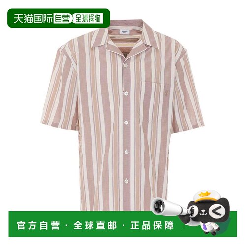 香港直邮Saint Laurent 圣罗兰 男士 条纹短袖衬衫 859775Y2N5827