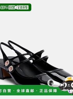 香港直邮Salvatore Ferragamo 菲拉格慕 女士 Milly 漆皮露跟浅口