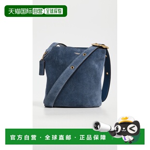 1h可退 香港直邮Coach 蔻驰 女士 Bleecker 绒面革水桶包
