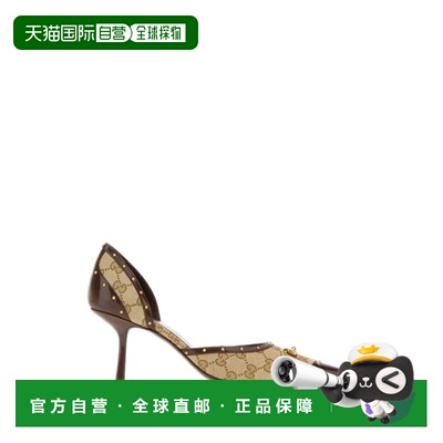 Gucci 古驰 女士 Savoy horsebit-embellished canvas-ja浅口鞋