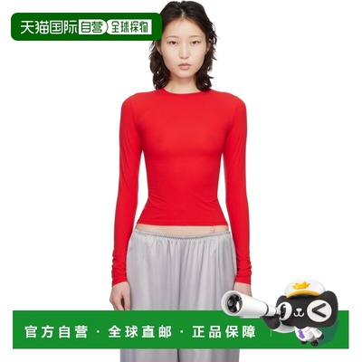 1h可退 香港直邮SKIMS 女士 红色 Fits Everybody 长袖 T 恤 TPLS