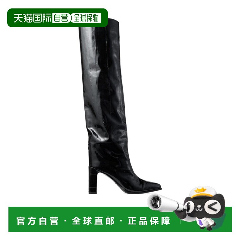 1h可退 Jimmy Choo 亮面鳗鱼纹压花过膝长靴 CALYOTK85NKT