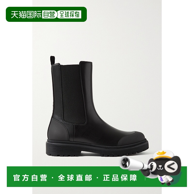 1h可退 香港直邮Moncler 盟可睐 女士 Patty 皮革切尔西靴 4F7130