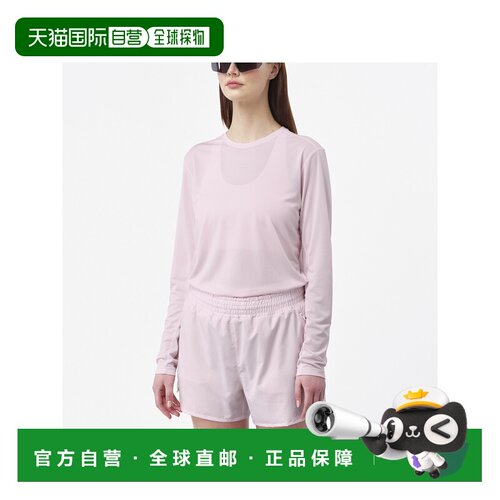 自营欧洲直邮Salomon萨洛蒙 SHAKEout CORE女士粉色聚酯纤维长袖T