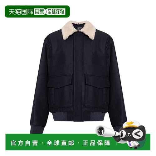 香港直邮Balmain 巴尔曼 男士 可拆卸领飞行员夹克 HH1TF999MI61