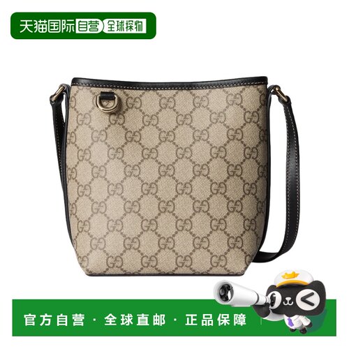 香港直邮Gucci GG Emblem Nano 斜挎包水桶包单肩包 847090FAEUC