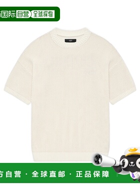 1h可退 香港直邮Amiri 钩针网眼T恤 AMKNTE1052