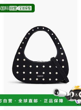 香港直邮Coperni 女士 Swipe 铆钉绸缎挎包 COPBA60STF9003BLACKA