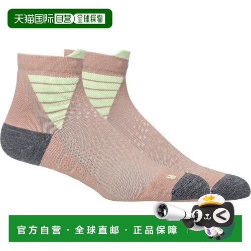 自营欧洲直邮ASICS亚瑟士 Fujitrail Quarter中性梅子色跑步袜