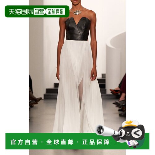 美国直邮ralph lauren 拉尔夫劳伦 女士 Niccola 褶裥雪纺长款半
