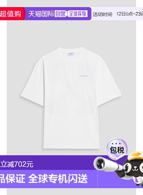 香港直邮off-white 男士 印花棉针织T恤 44MAA120G5J00A0142