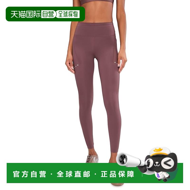 美国直邮Nike 耐克 女士 7/8 Running 汗速排纱框高腰带口袋打底