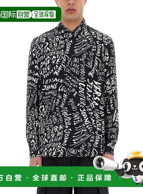 香港直邮Versace Jeans 范思哲 男士 LOGOMANIA 印花衬衫 78GAL2R
