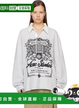 香港直邮Acne Studios 艾克妮 女士 灰色徽标 Polo 衫 CL0396