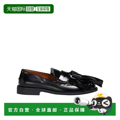 香港直邮Marni 玛尼 女士 流苏乐福鞋 一脚蹬牛皮单鞋MNI3CH29BCK