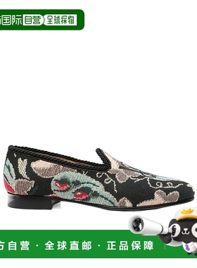 香港直邮Valentino 花卉图案套穿式乐福鞋 YS0L12MJX华伦天奴